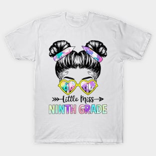 Little Miss Ninth Grade Girls Back To School Shirt Daughter T-Shirt